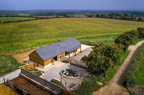 The College Farm aerial photo